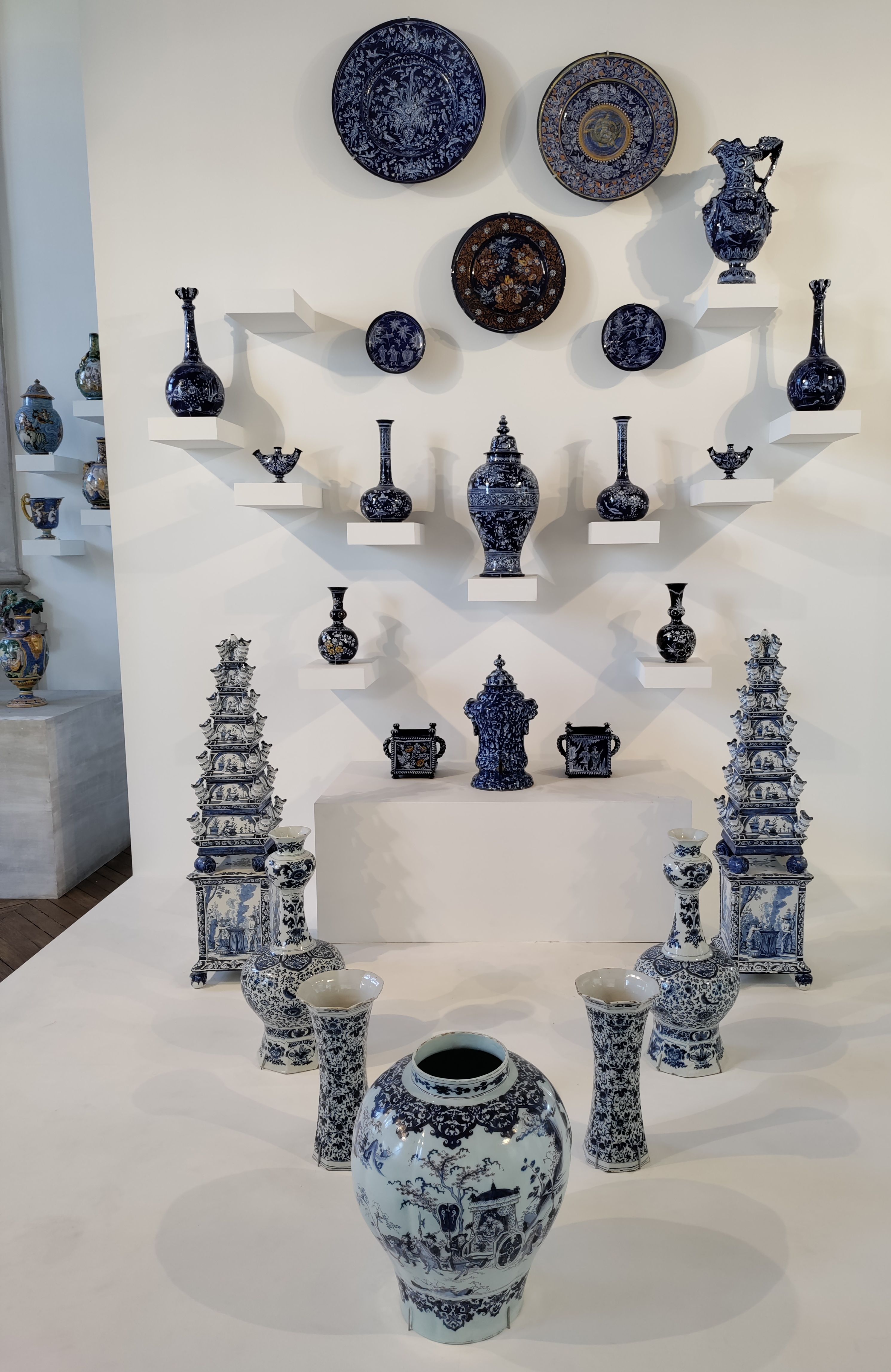 Ceramics on display at the ceramics museum.