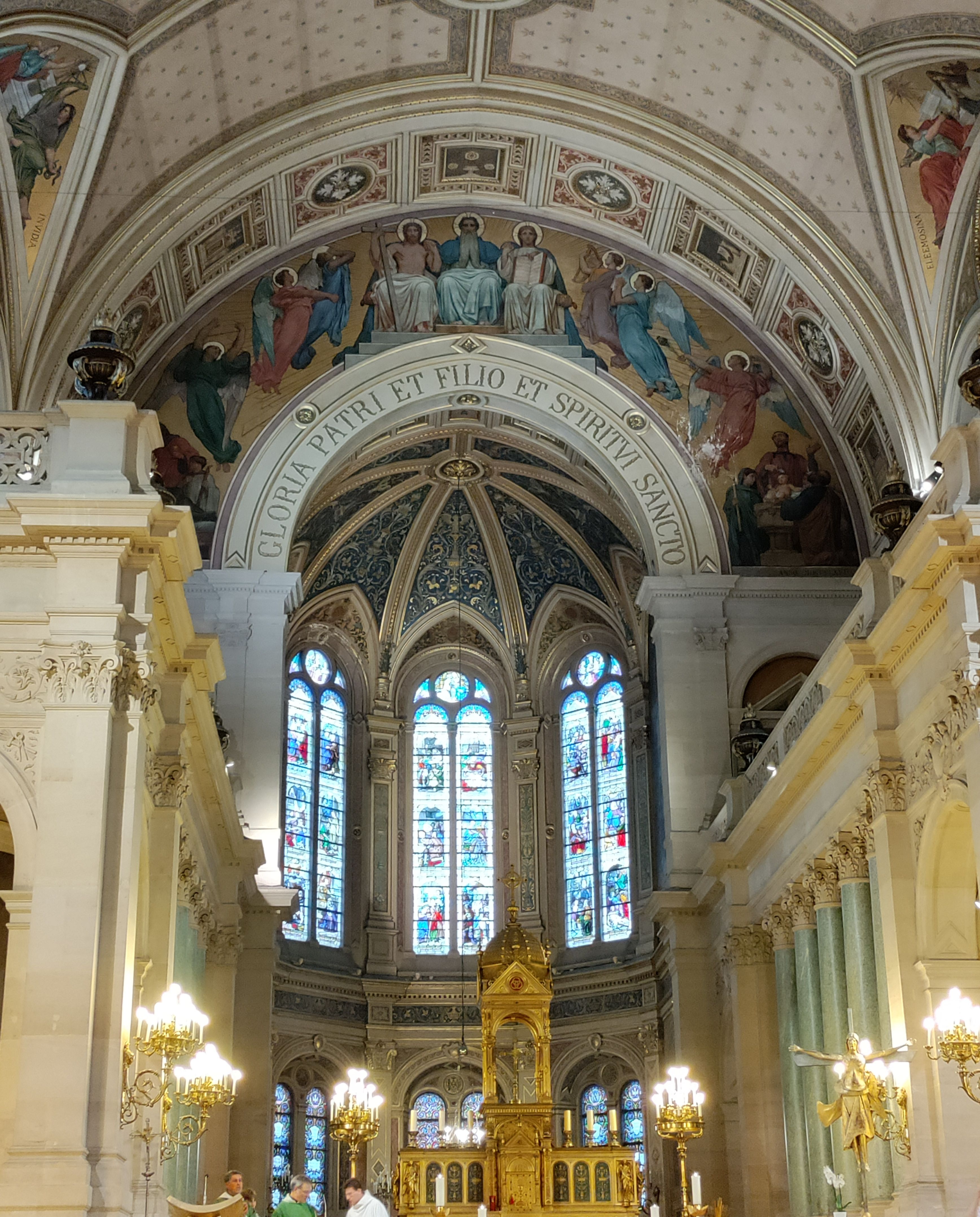 Mass at the church of the Holy Trinity.